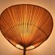 Set of 2 Uchiwa bamboo and rice paper wall lights by Ingo Maurer, Germany 1973