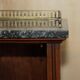 Pair of Regency Period Miniature Bookcases in Hardwood, Brass and Marble