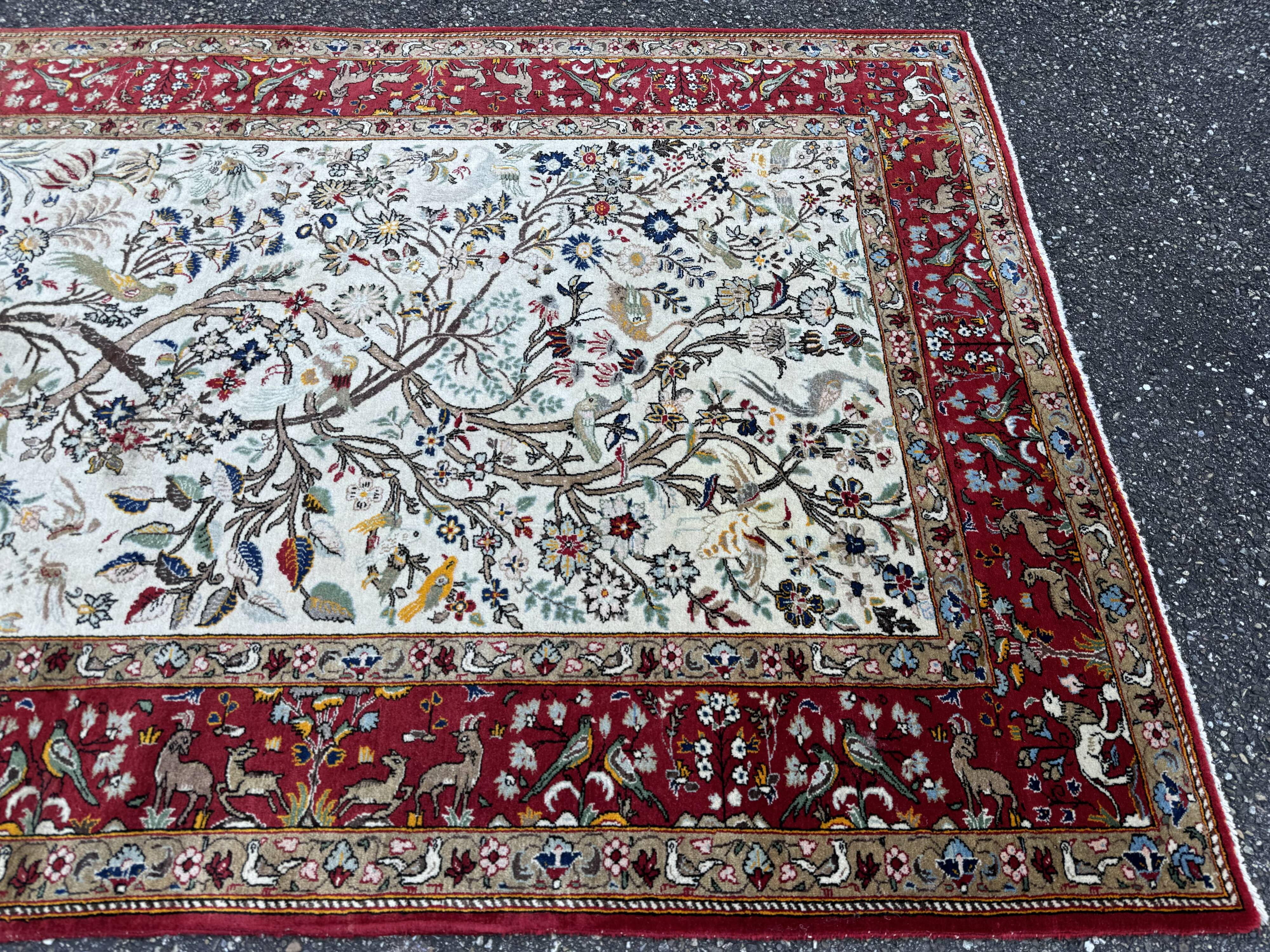 Persian rug ghoum Tree of Life