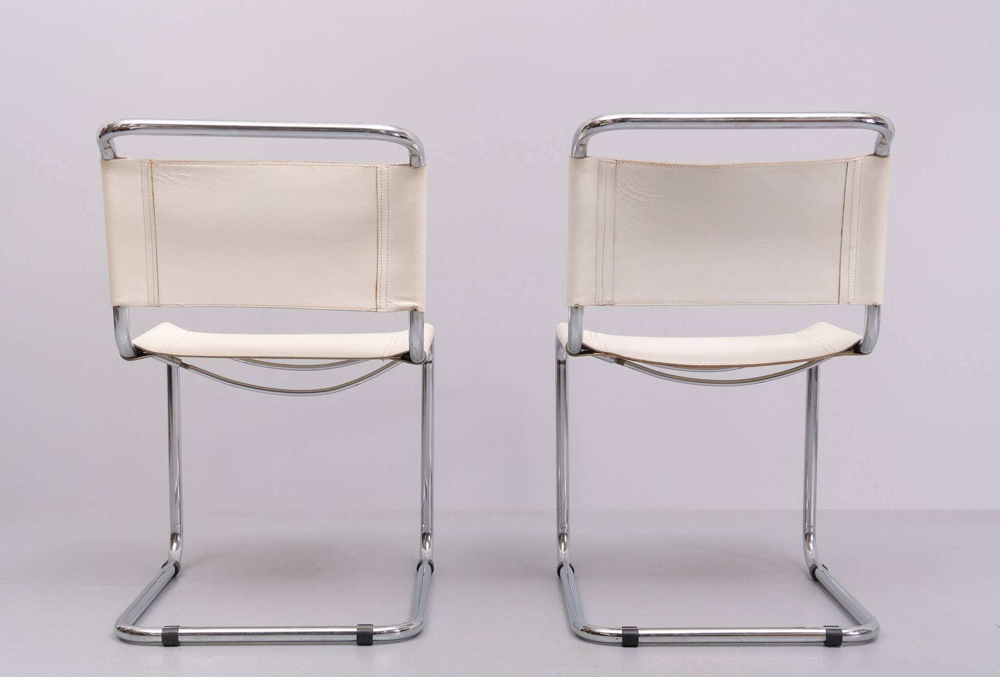 Pair Mart Stam s33 cantilever chairs 1970s