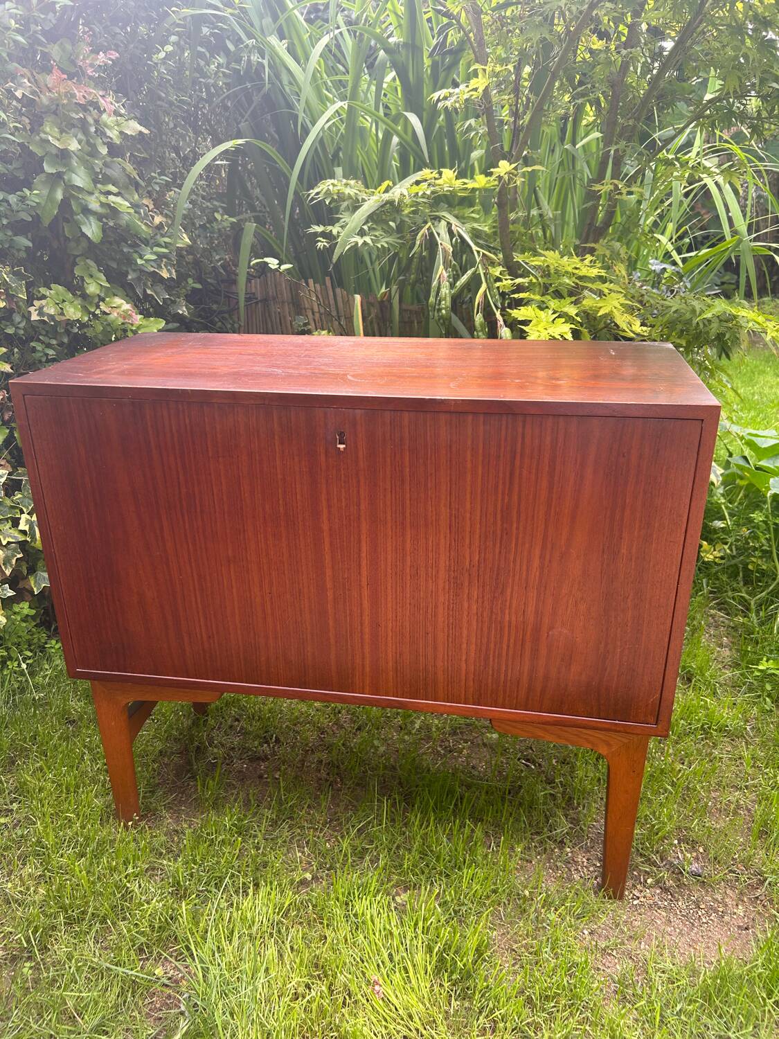 Small vintage teak sideboard