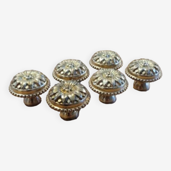 6 boutons de meuble Louis XVI