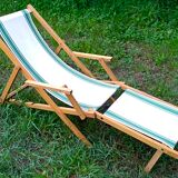 Chaise longue transat vintage