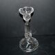 Portieux candlestick draped in moulded glass h22cm