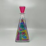 1970s Stunning Decanter or Decorative Bottle by Luigi Bormioli. Made in Ita