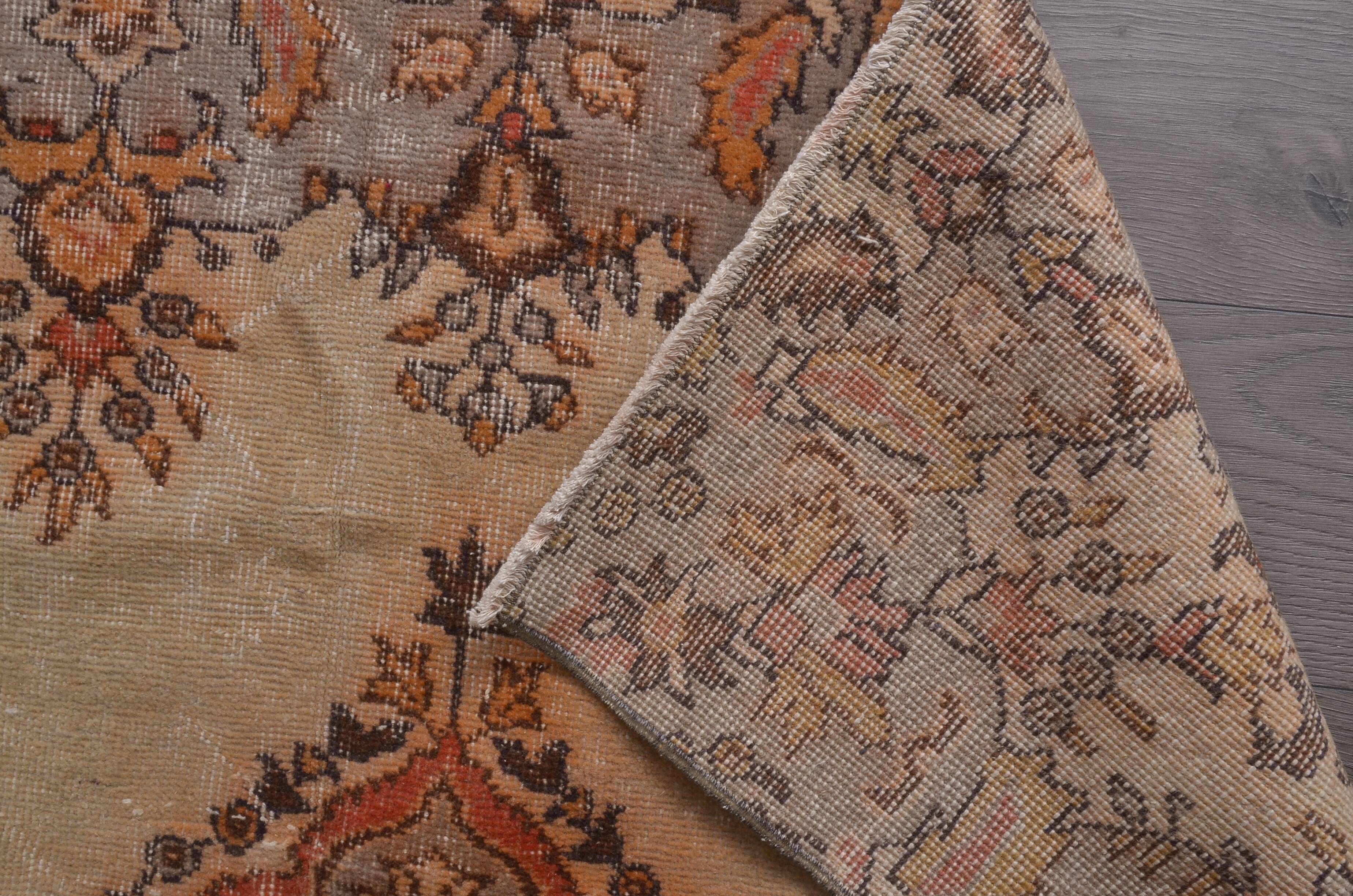 Turkish Vintage Oushak Rug sku c 183