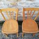 Set of 8 mismatched bistro chairs