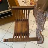 Fauteuil curule en bois 1880