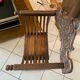 Wooden curule armchair 1880