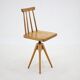1970s  Beech Chair with Adjustable Height, Czechoslovakia