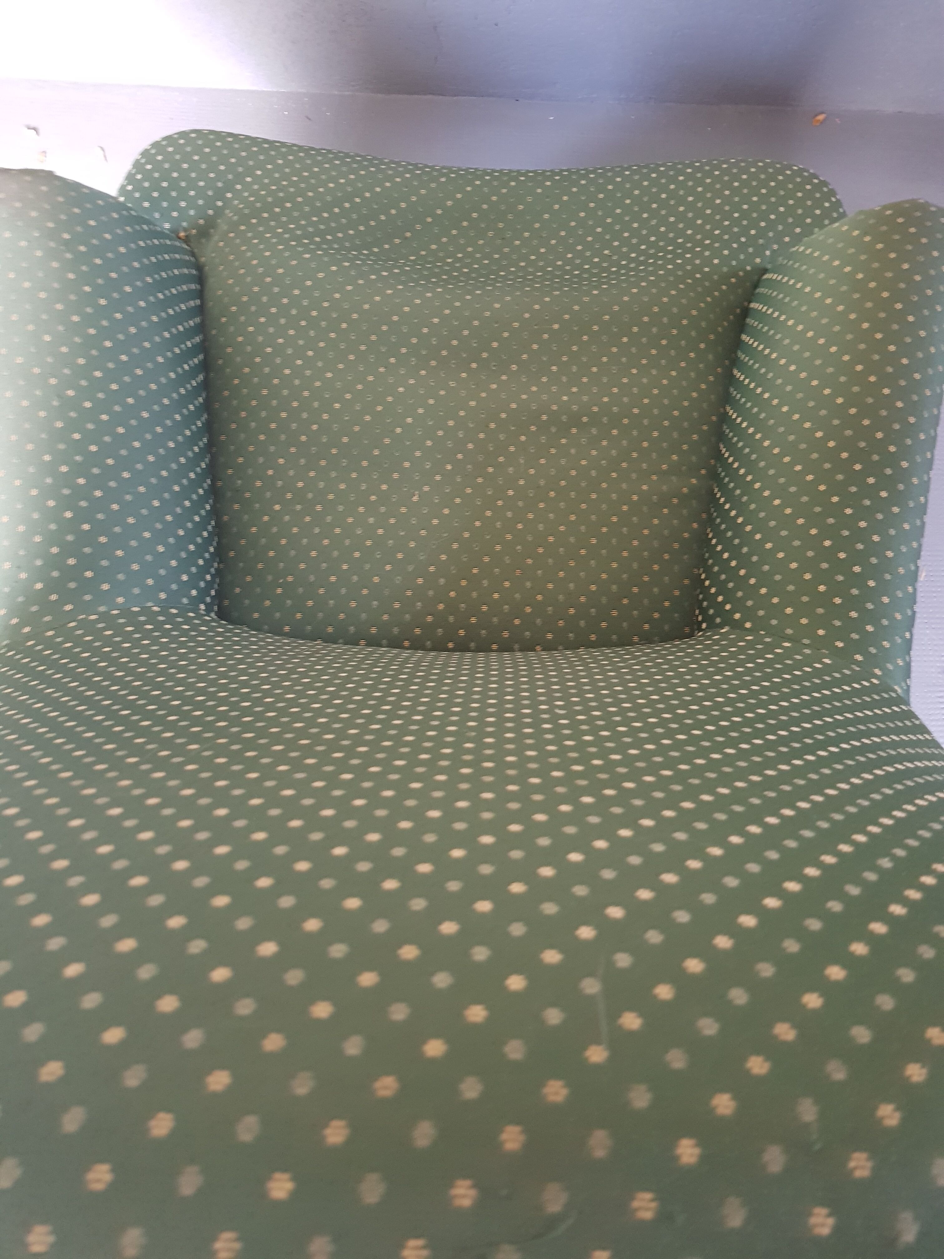 Green armchair