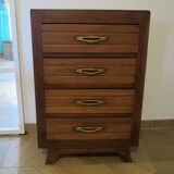Art Deco style 4-drawer chest of drawers, 1950s