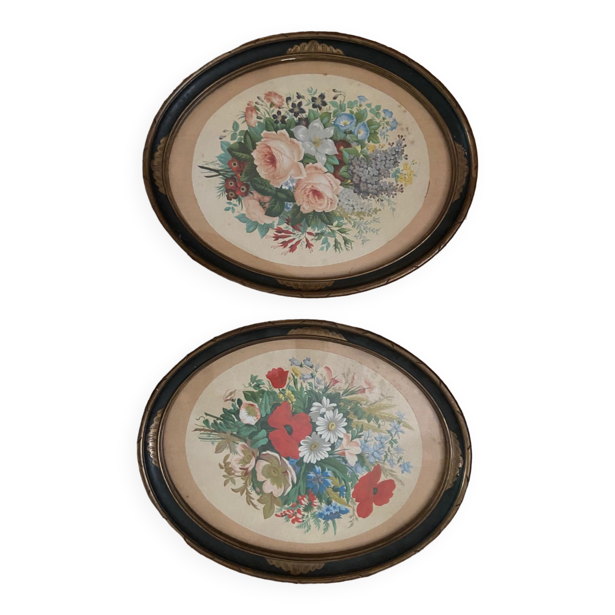 2 Pendentifs Médaillons Photo Vintage - Anciens, Occasion