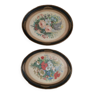 Pair of antique medallions