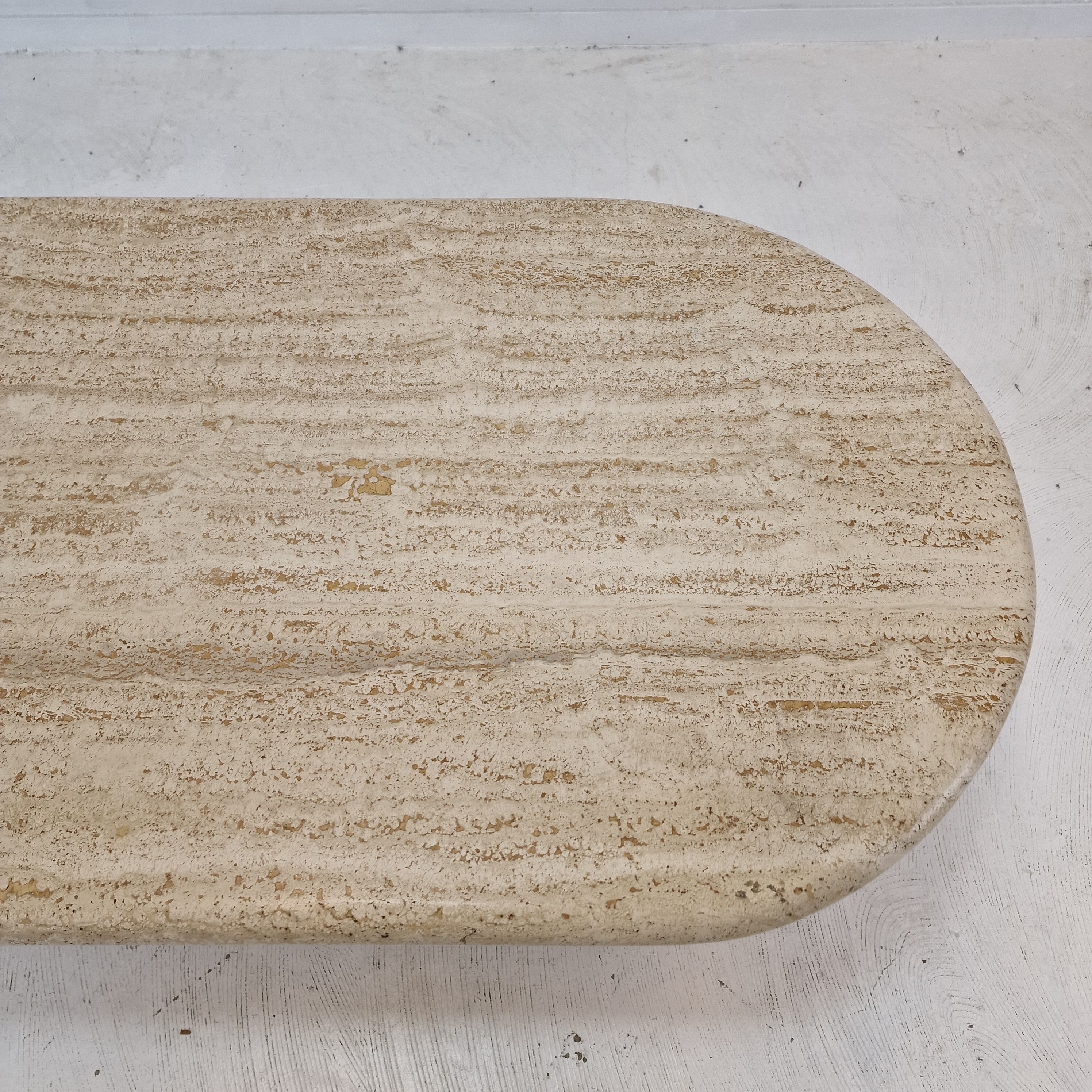 Travertin coffee table