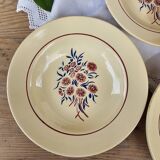 Deep plates x6 "Francine" Badonviller