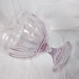 Pink glass cup