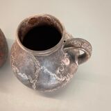 Set of 2 Pottery Vases Fat Lava Abstract Designed by Ruscha, Germany, 1960s