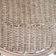 Fauteuil en rotin vintage 1950