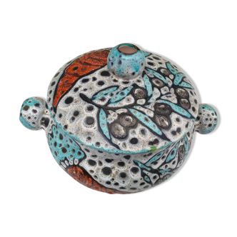 Valauris ceramic soup decoration hand decoration