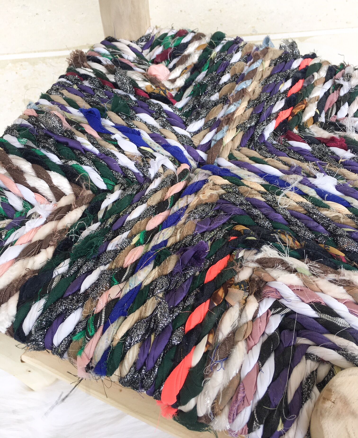 Recycled fabric chair