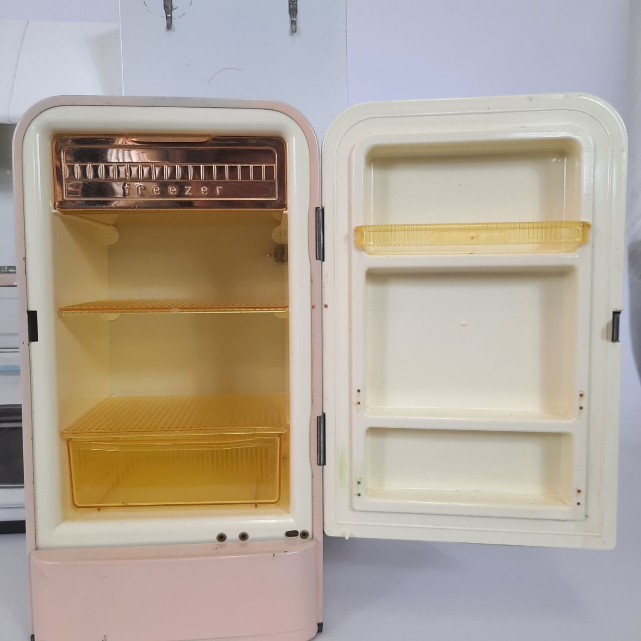 Miniature vintage toy kitchen
