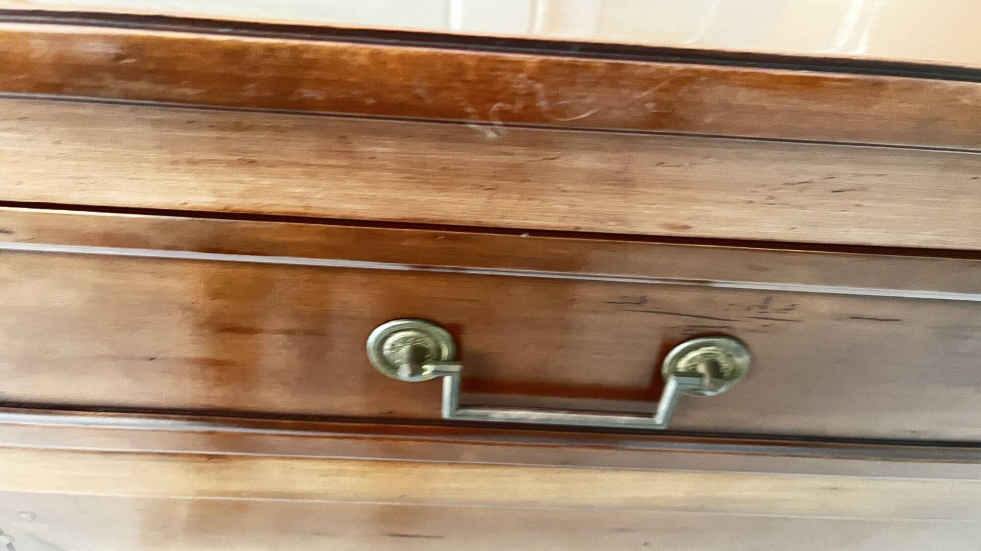 Buffet enfilade in Directoire style, made of cherry wood.