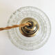 Suspension made with a vintage glass globe
