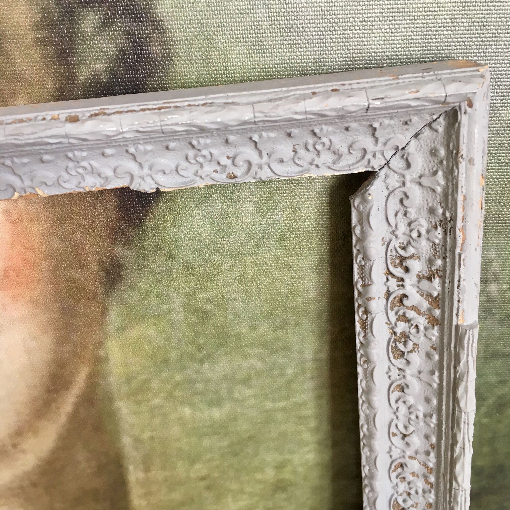 Cadre ancien gris