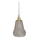 Vintage Art Deco frosted glass tulip pendant light