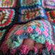 Rare! Handmade bohemian patchwork crochet blanket