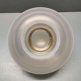 Art-deco globe for ceiling light - granite and gold glass - 1930s