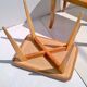 Art Déco beech ottomans made in Italy, orginals from 1940