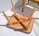 Art Déco beech ottomans made in Italy, orginals from 1940