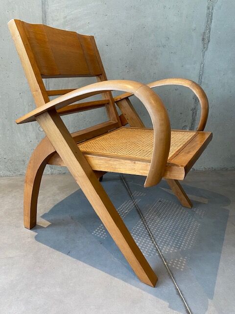 Fauteuil design bois courbé