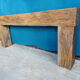 Brutalist console solid oak