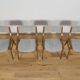 Chaises de Zamojska, Pologne, années 1970, lot de 4