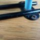 Wall coat rack with 2 vintage hooks from the 60s and 70s