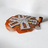 Brutalist Parcheesi game by Art3, bronze & aluminium, Spain, 1970s