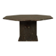 Fossil Stone Pedestal Coffee Table, France, 1970's
