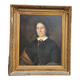 Oil on Canvas Portrait Painting of a Woman Framed 19th Century Signed