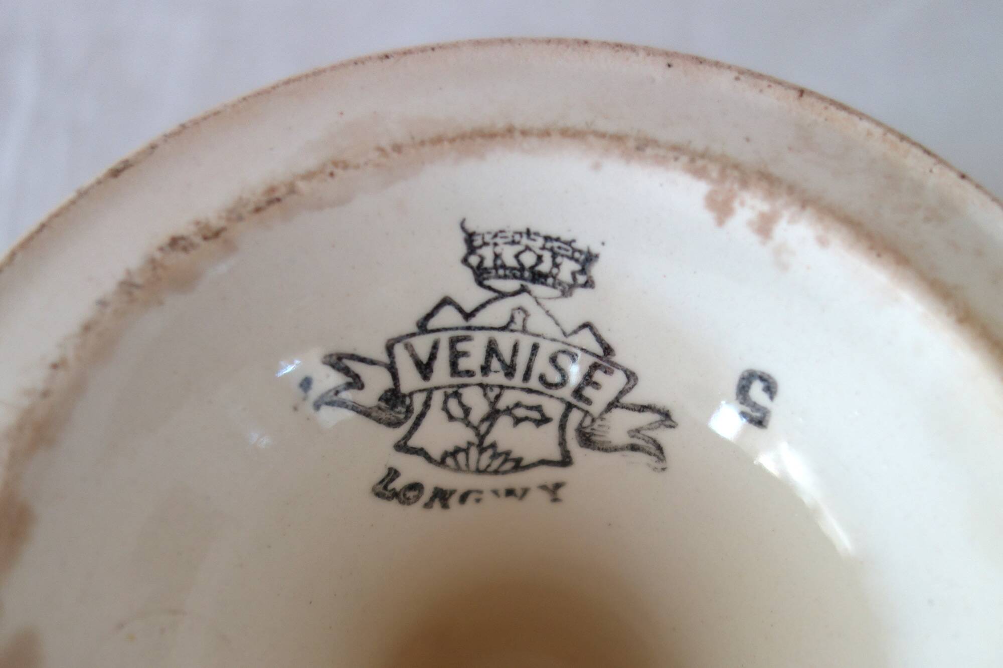 2 dessert dishes or compotiers Venice / Longwy