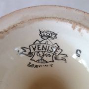 2 dessert dishes or compotiers Venice / Longwy