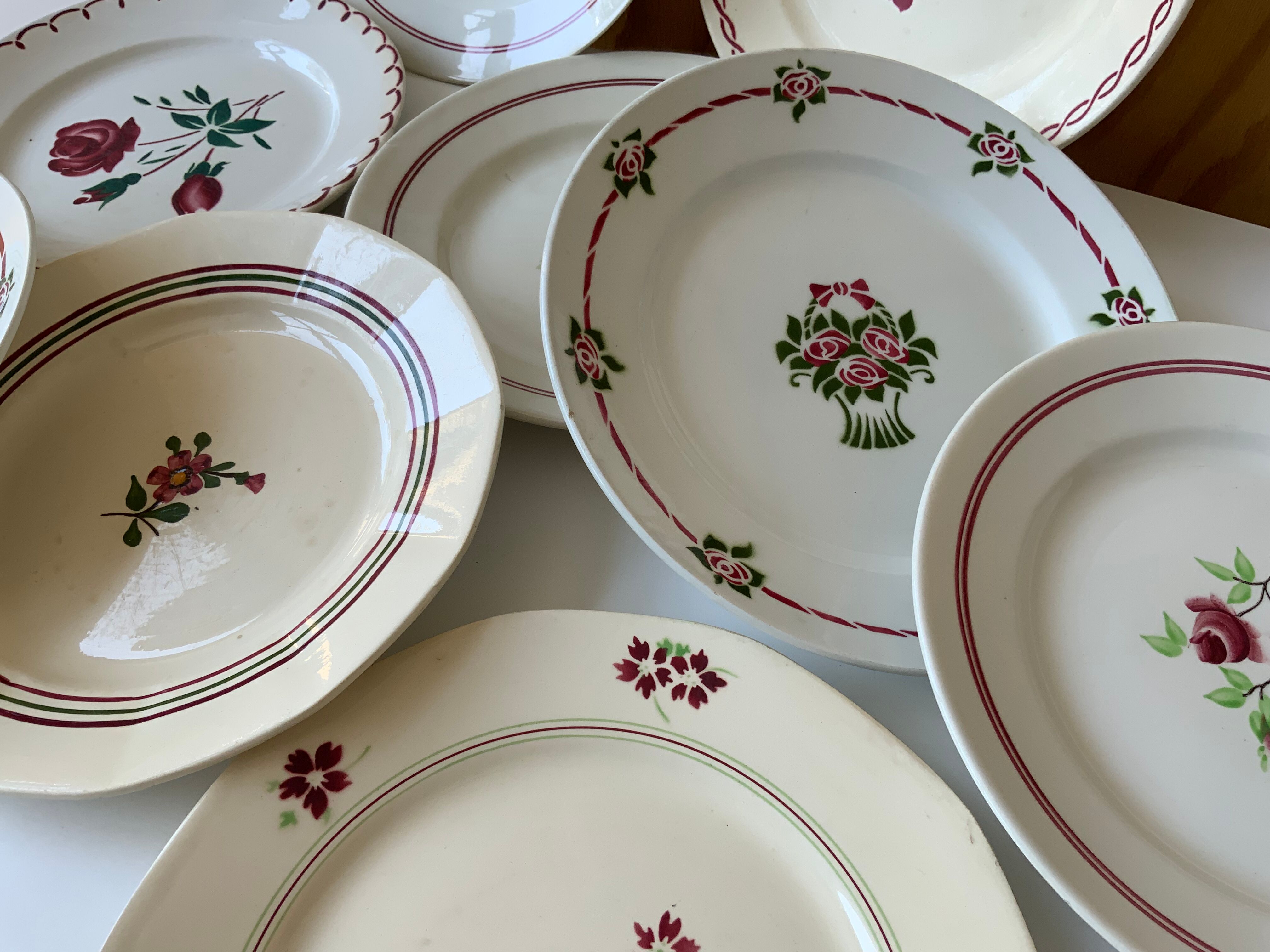 Vintage plates