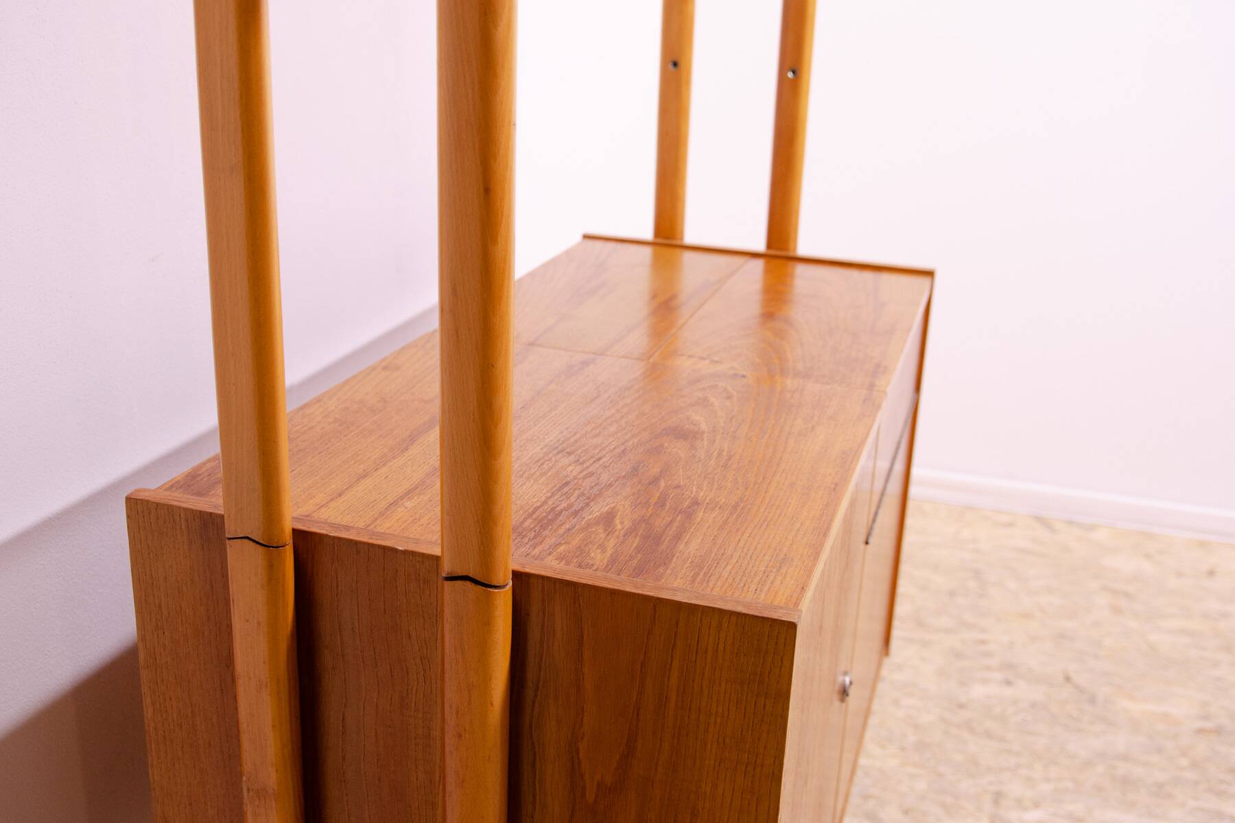 Mid century wall shelf bookcase by František Jirák for Tatra nábytok, 1960´s