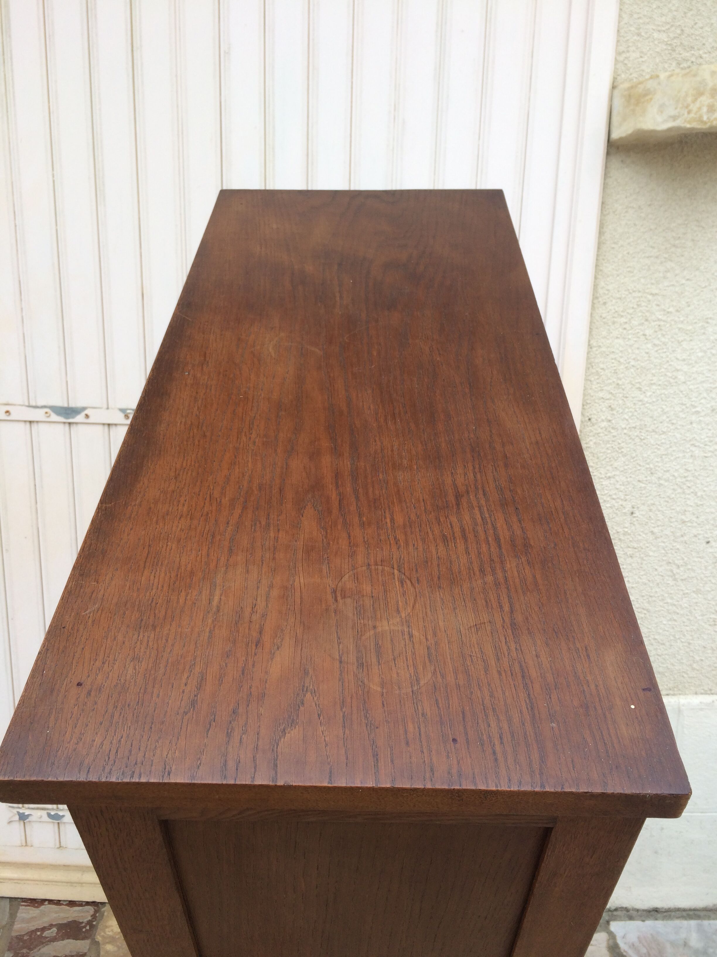 30s oak double curtain binder