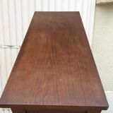 30s oak double curtain binder