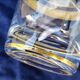 Ice bucket, crystal and gilding, Baccarat