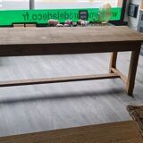 Large farmhouse table in raw solid oak