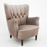 Fauteuil gris, Europe du Nord, années 1950